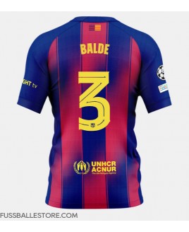 Günstige Barcelona Alejandro Balde #3 Heimtrikot 2025-26 Kurzarm